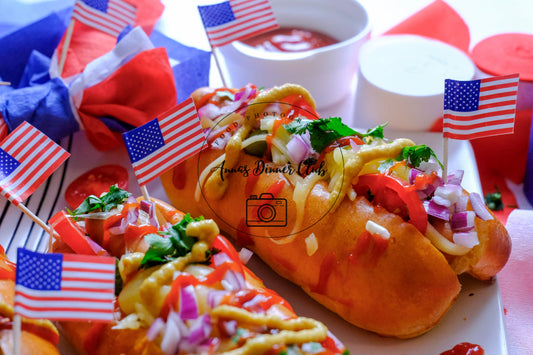 Fourth of July Classic Hot Dogs PLR set