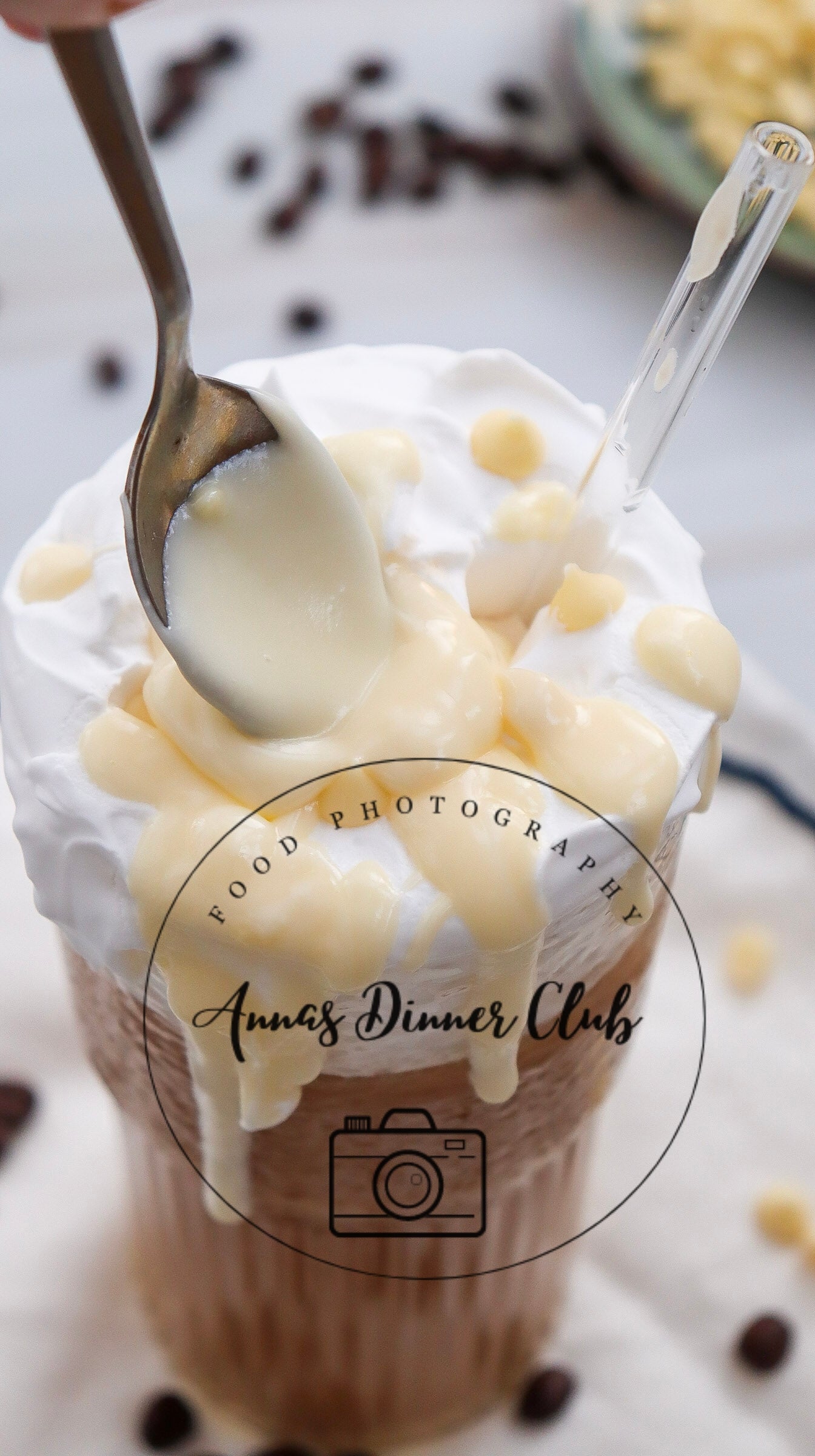 Iced white chocolate Mocha with homemade syrup- Starbucks Inspired- PLR SET