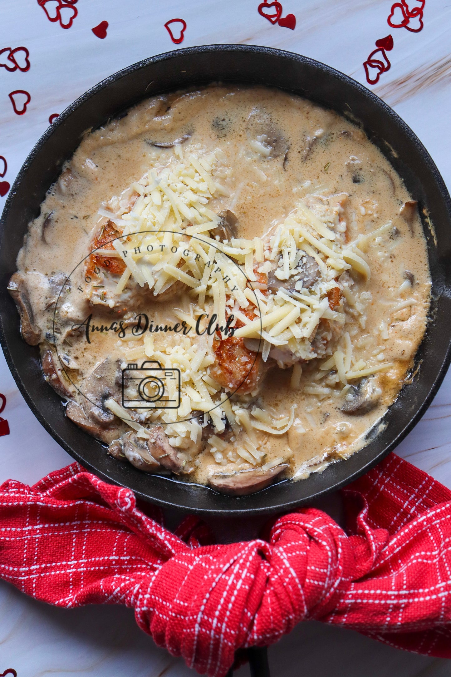 Valentine's marry me mushroom sauce chicken - PLR set