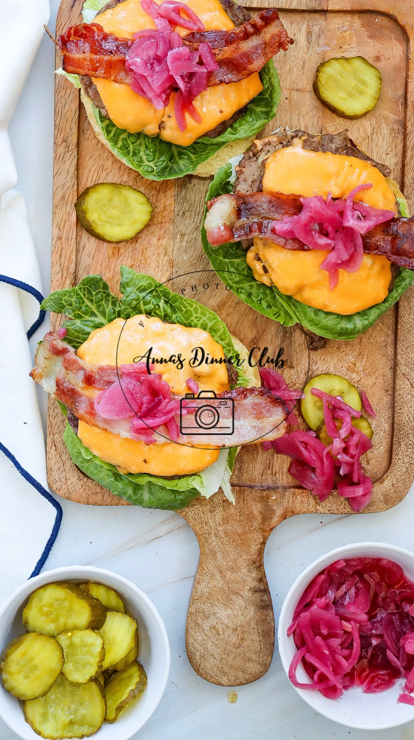 Cheeseburger with grilled bacon semi exclusive set 2