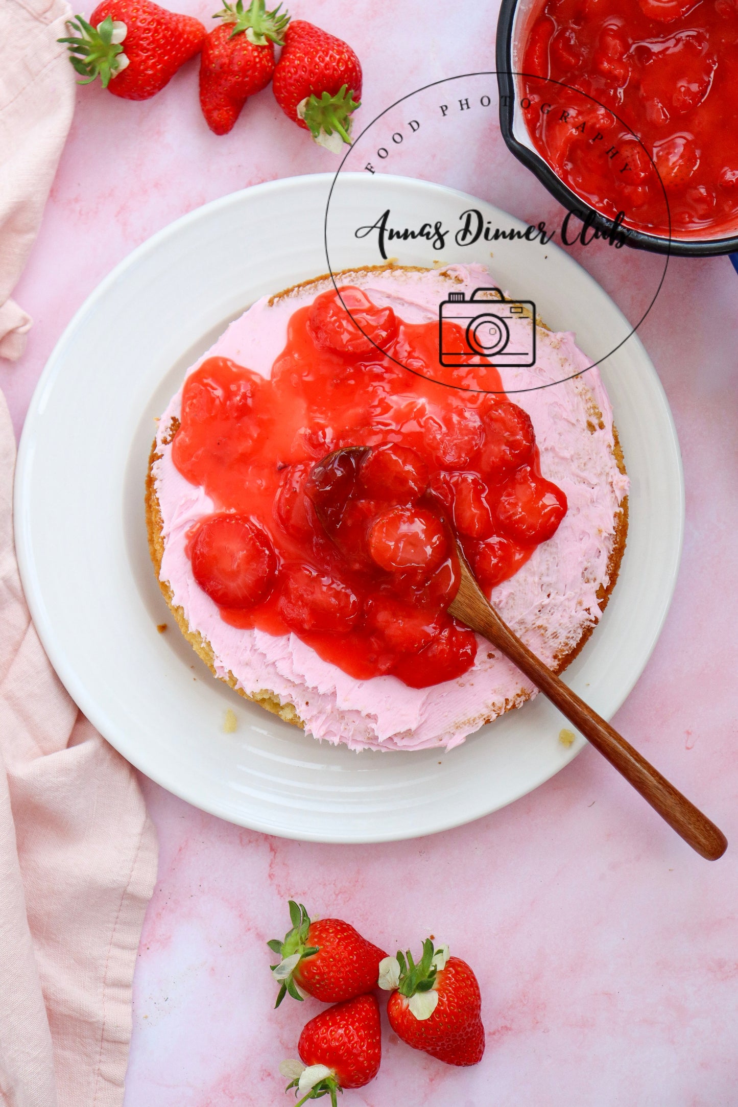 Vanilla Cake with strawberry filling Limited PLR set