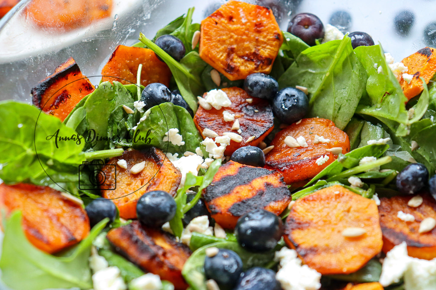 Grilled sweet potato blueberry salad - exclusive set