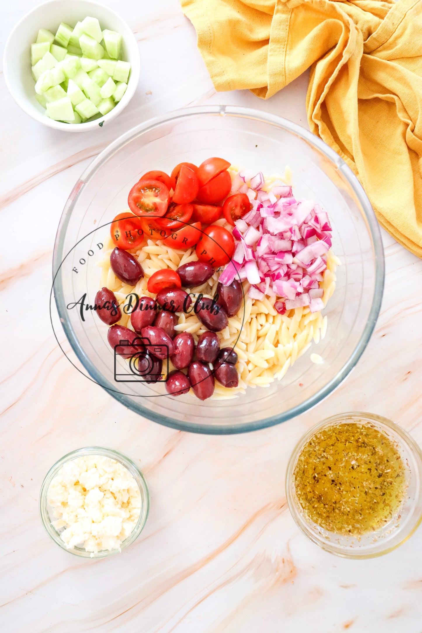 Mediterranean orzo salad - semi exclusive set 3