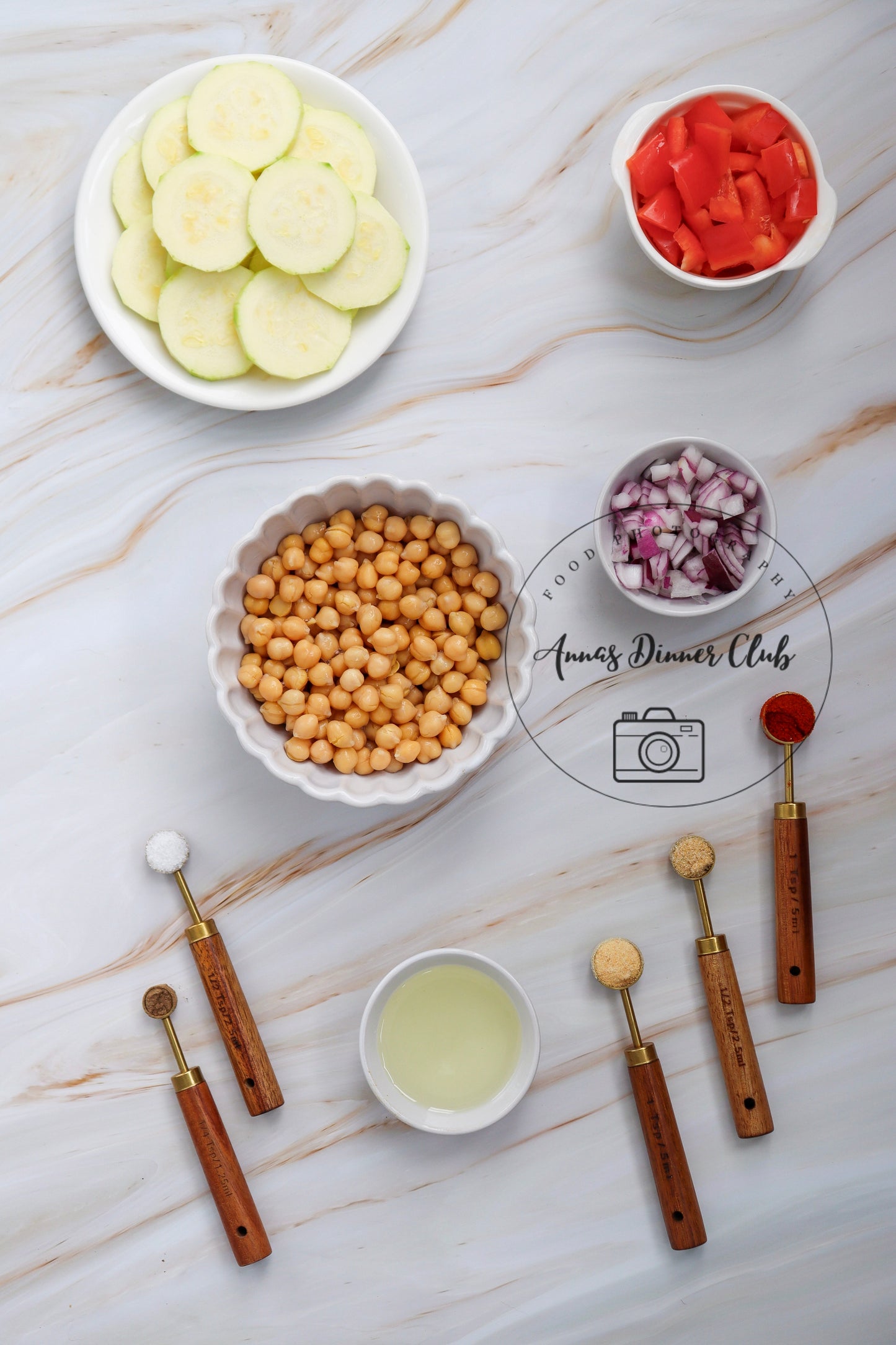 Sheet Pan Chickpeas with vegetables exclusive set