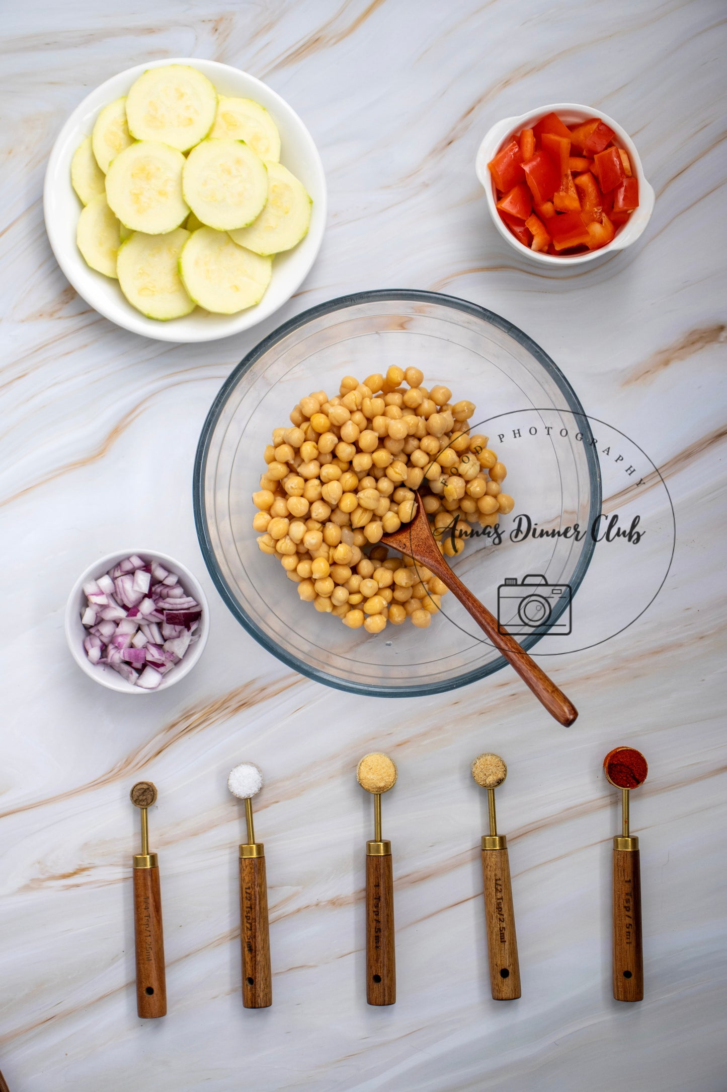 Sheet Pan Chickpeas with vegetables exclusive set