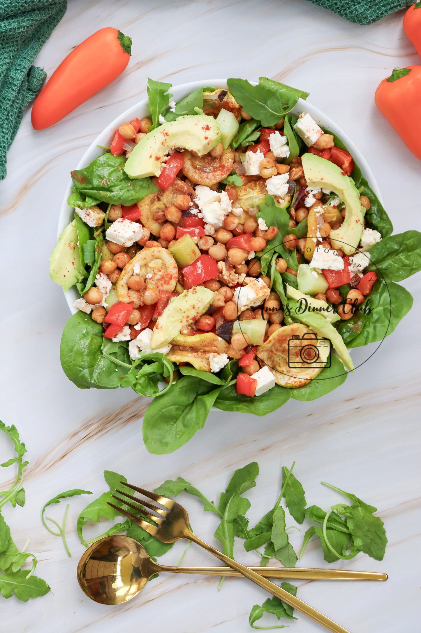 Sheet Pan Chickpeas with vegetables exclusive set