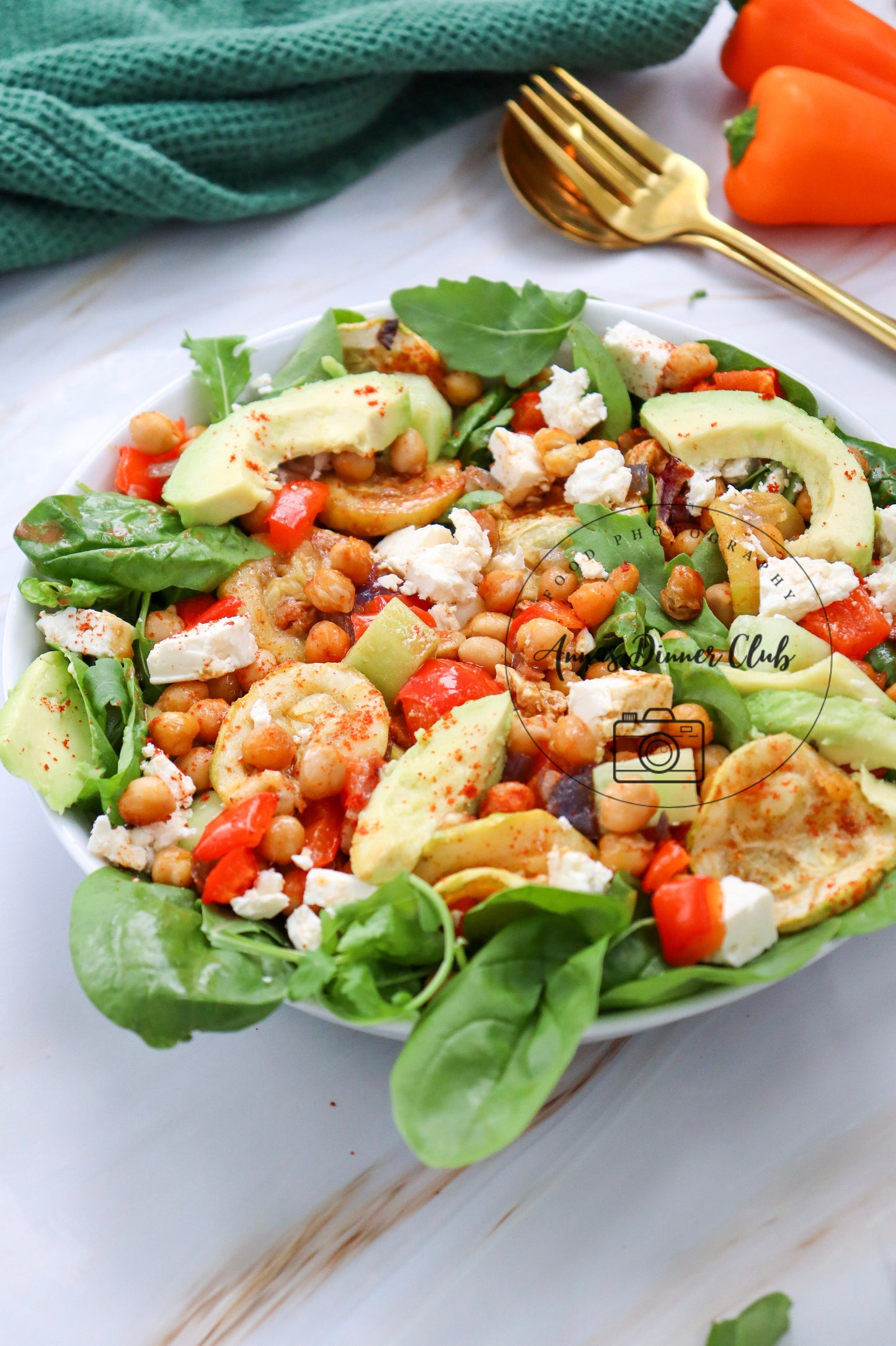 Sheet Pan Chickpeas with vegetables exclusive set