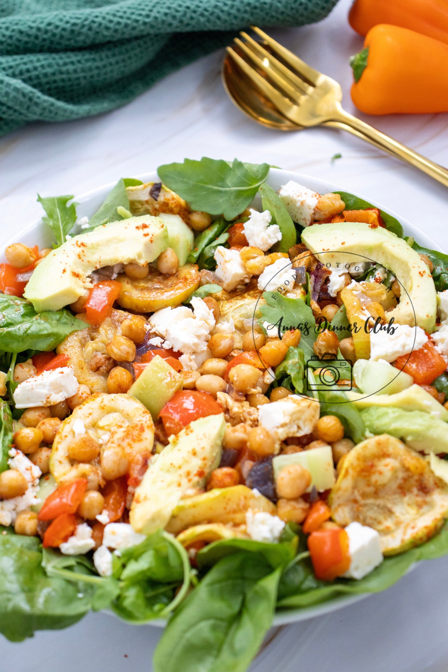 Sheet Pan Chickpeas with vegetables exclusive set