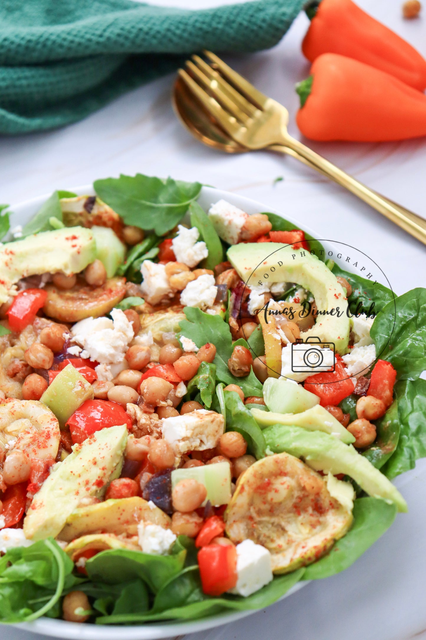 Sheet Pan Chickpeas with vegetables exclusive set