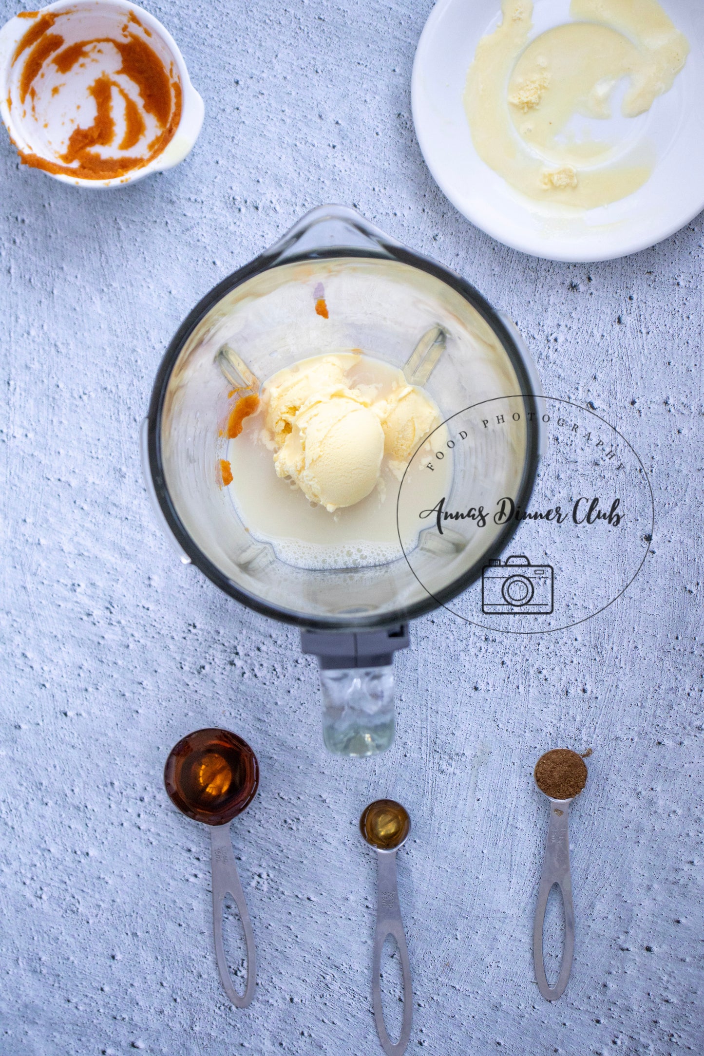 Pumpkin milkshake ice cream drink PLR set