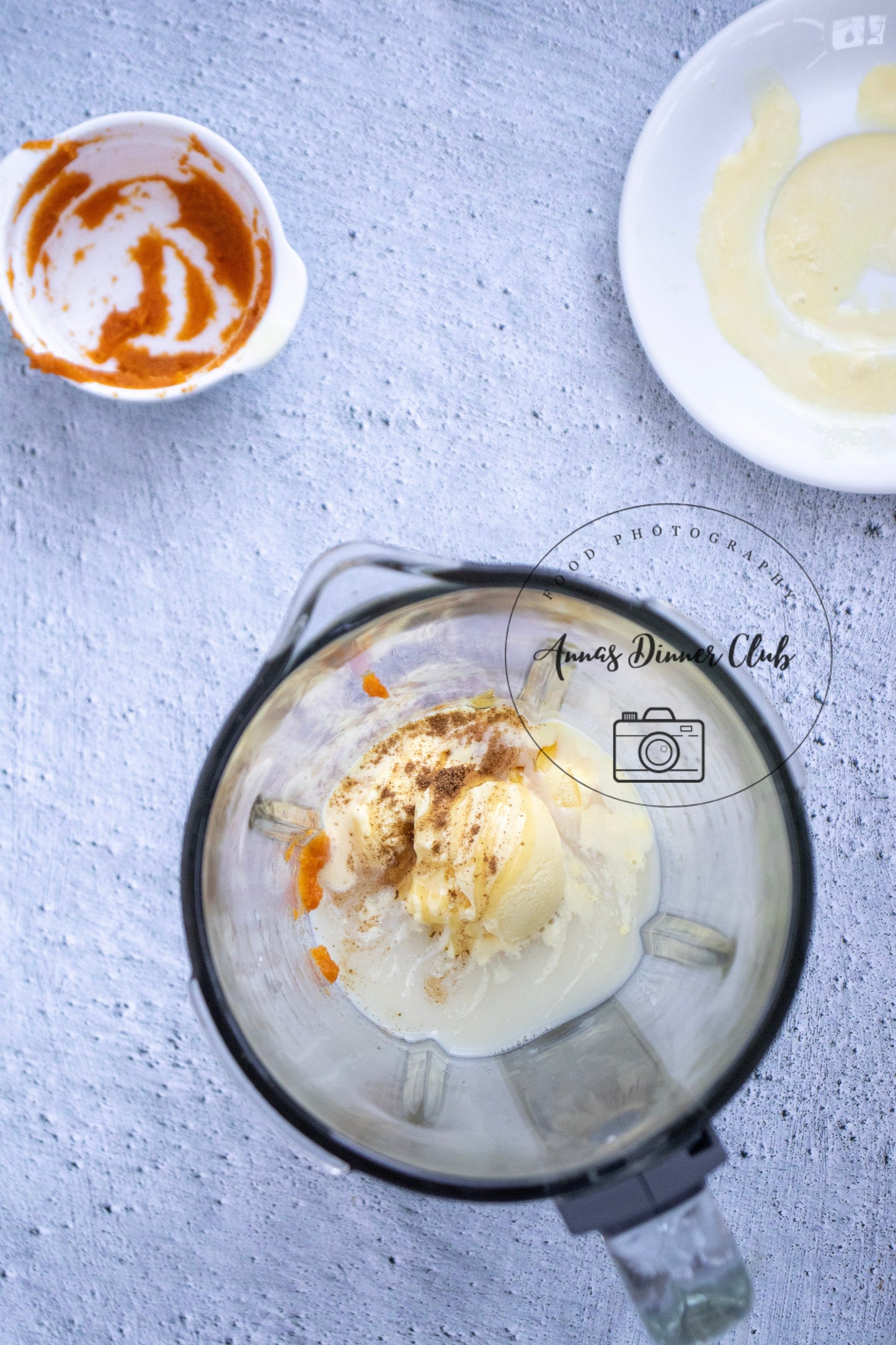 Pumpkin milkshake ice cream drink PLR set