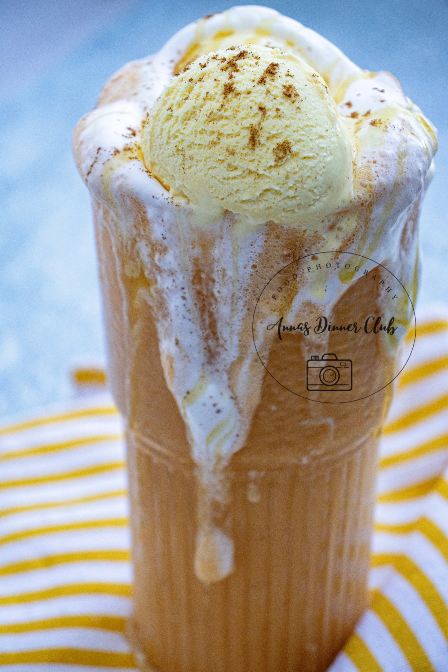 Pumpkin milkshake ice cream drink PLR set