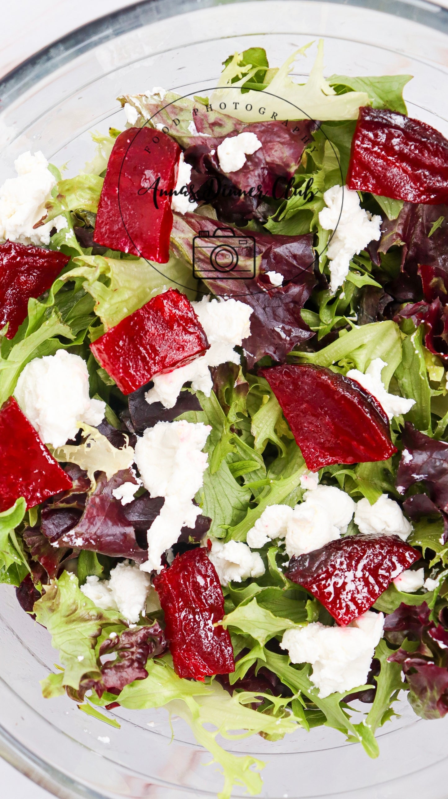 Goat Cheese salad with beetroot PLR set