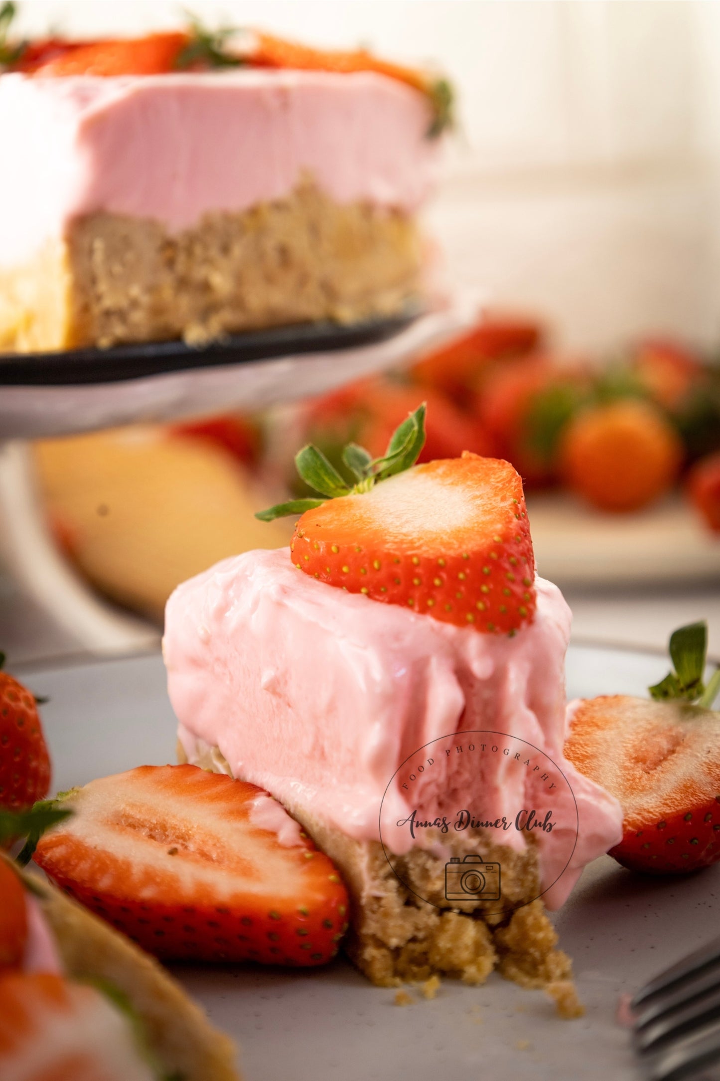 Strawberry no bake cheesecake PLR set