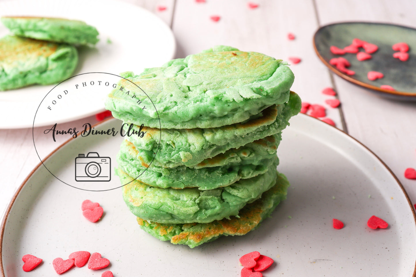 Grinch soufflé pancakes - exclusive set