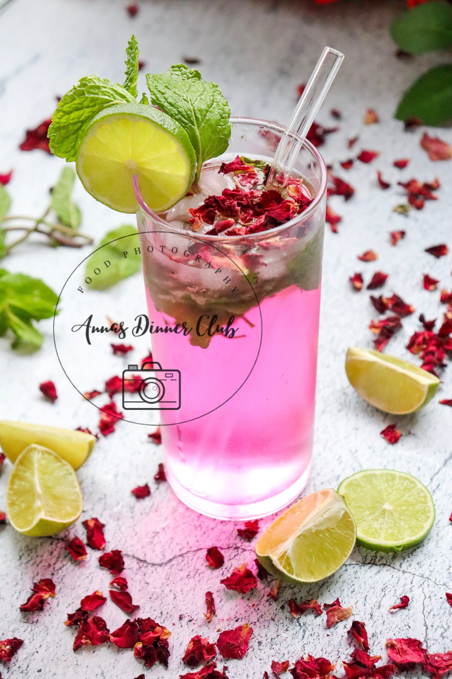 Rose Mojito Mocktail - exclusive set