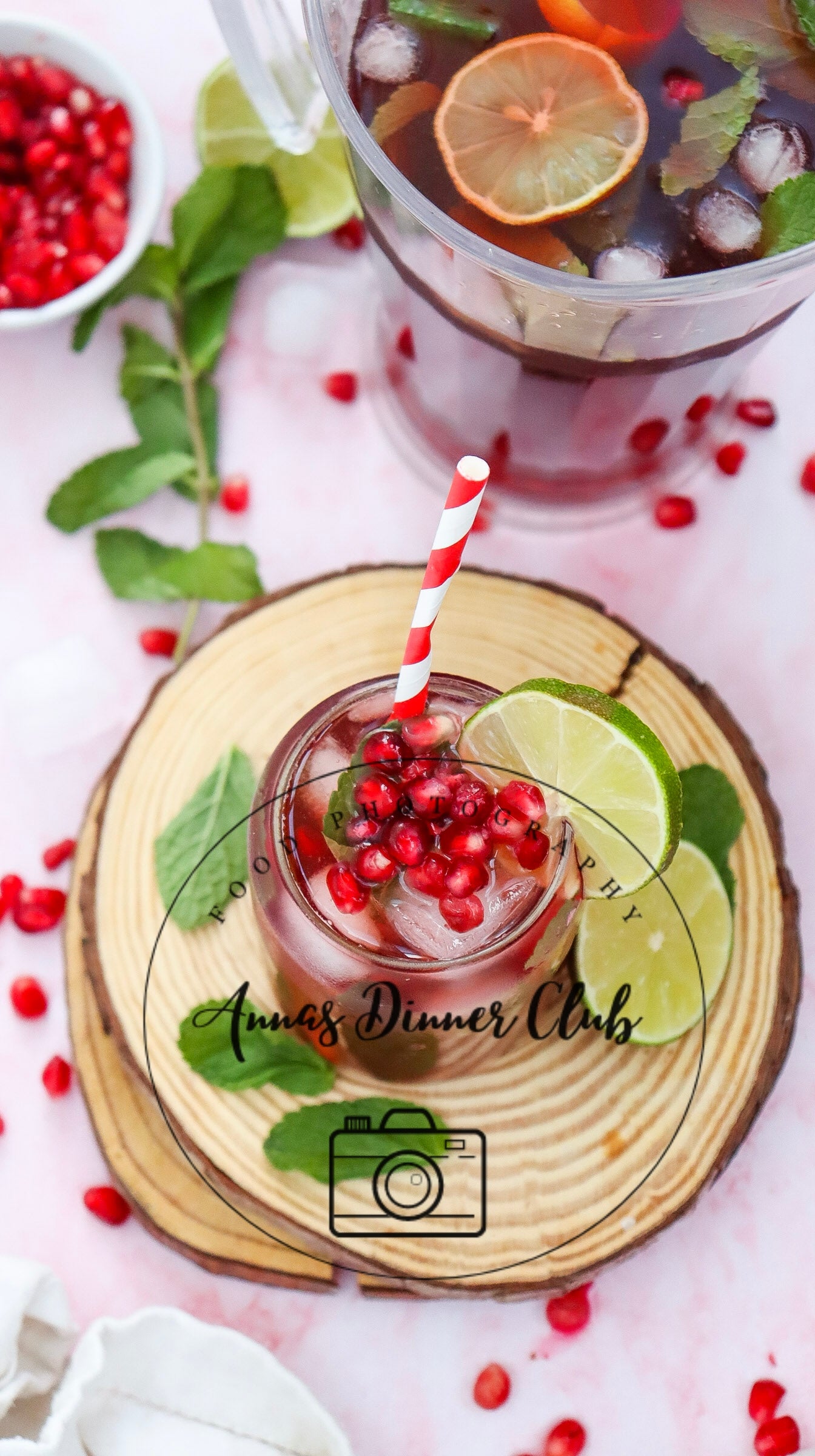 Virgin Pomegranate Fizz Mocktail PLR limited set