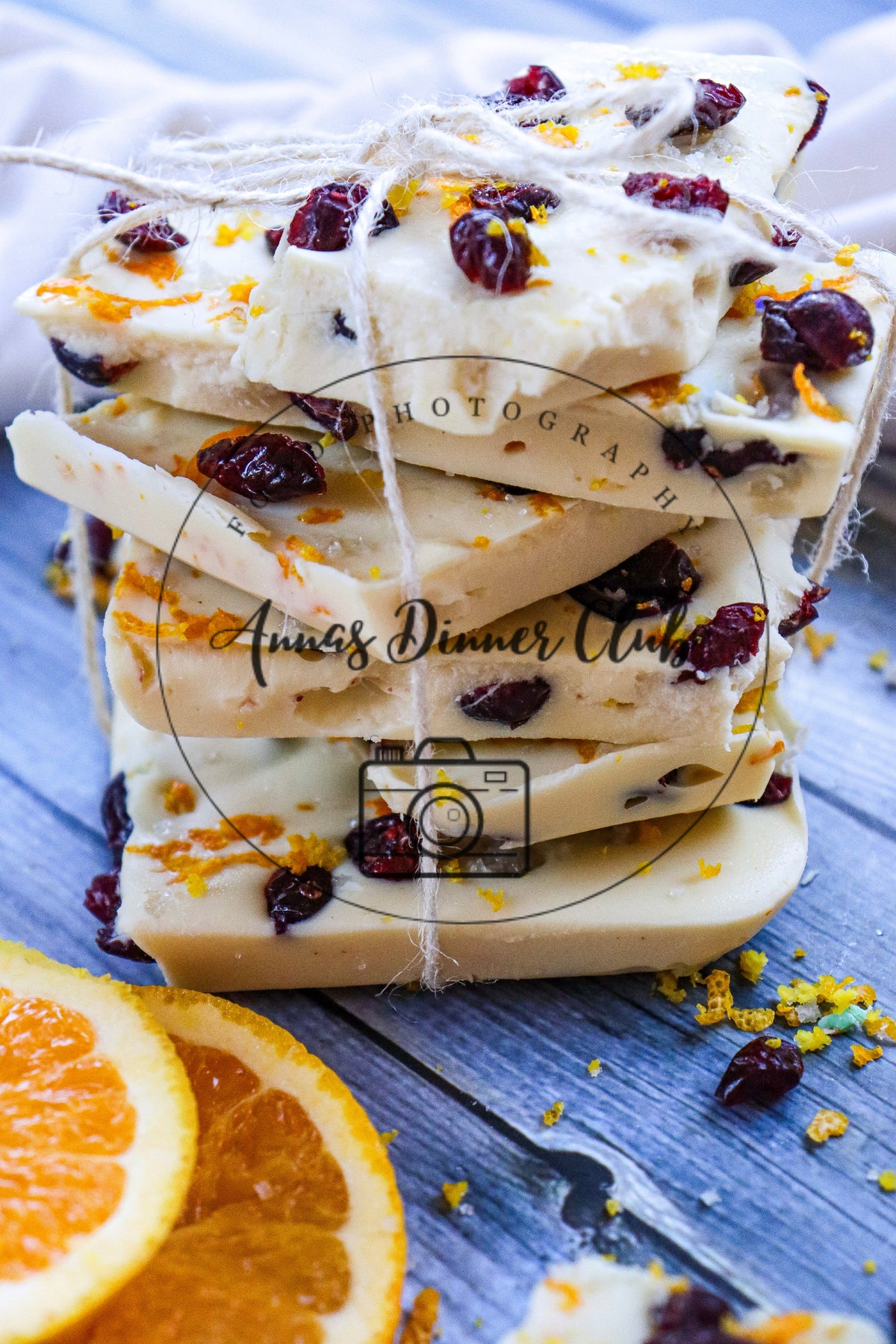 White chocolate cranberry bark  - semi exclusive set 6