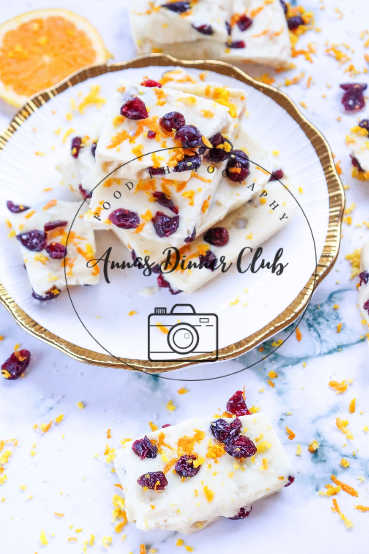 White chocolate cranberry bark  - semi exclusive set 1