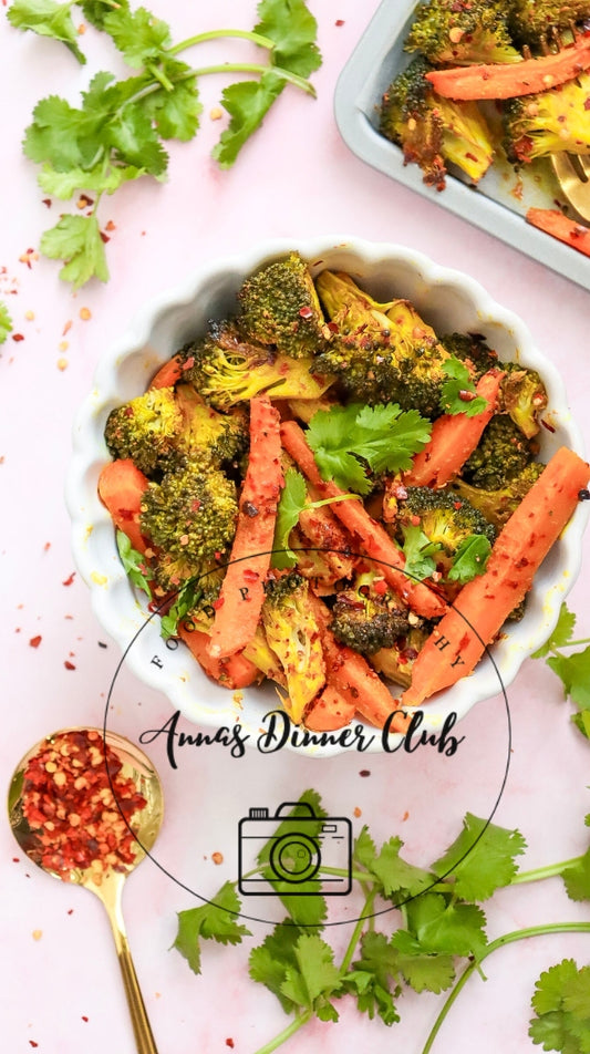 Roasted broccoli and carrots semi exclusive - set 2