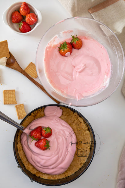 Strawberry no bake cheesecake PLR set
