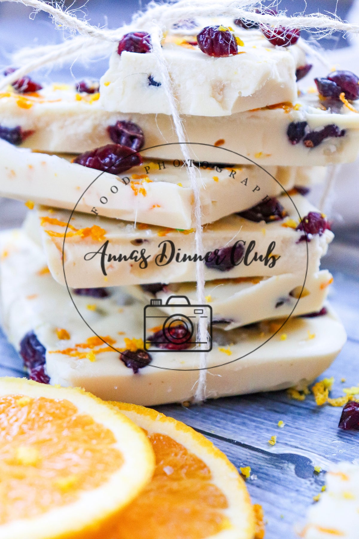 White chocolate cranberry bark  - semi exclusive set 6