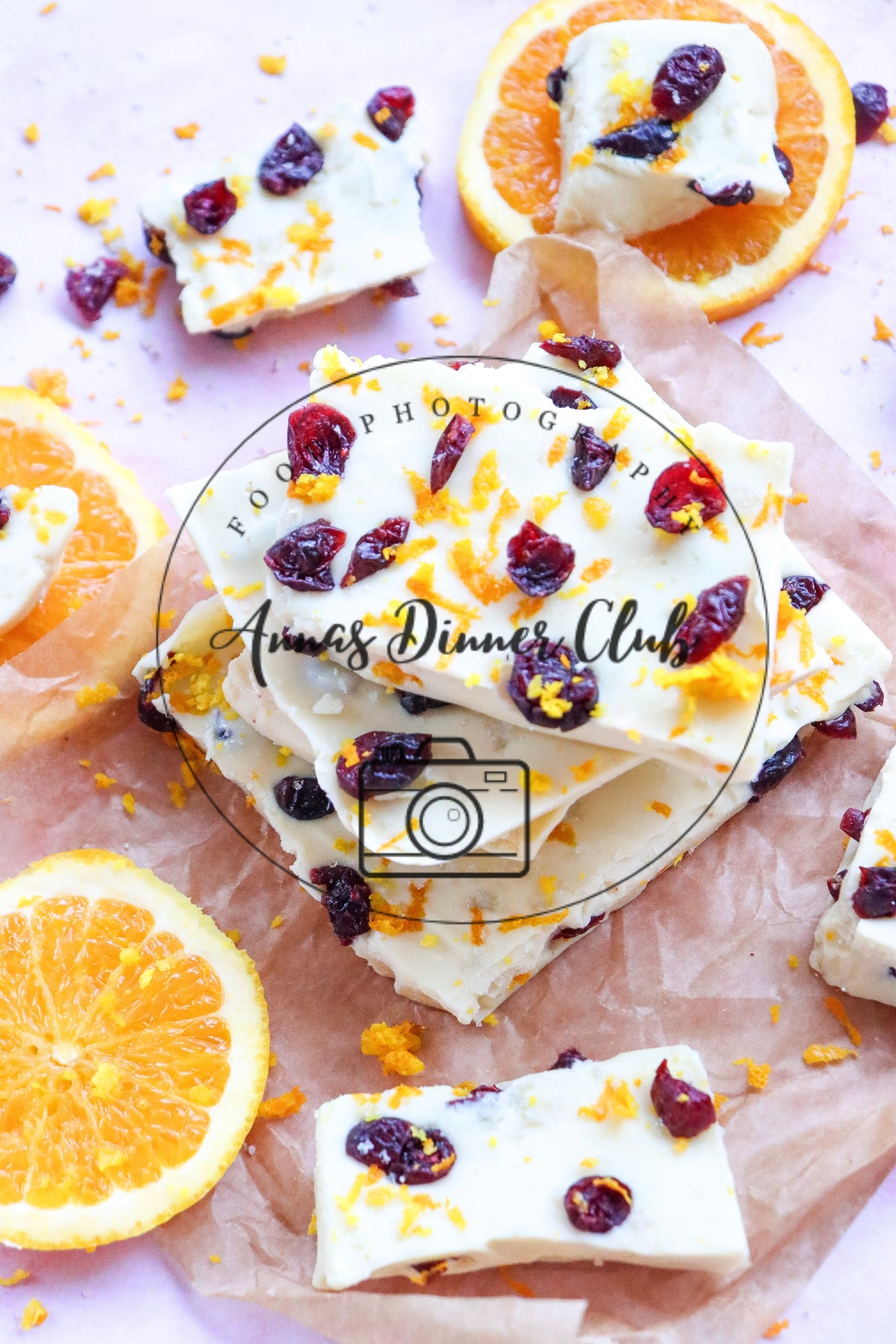 White chocolate cranberry bark  - semi exclusive set 2