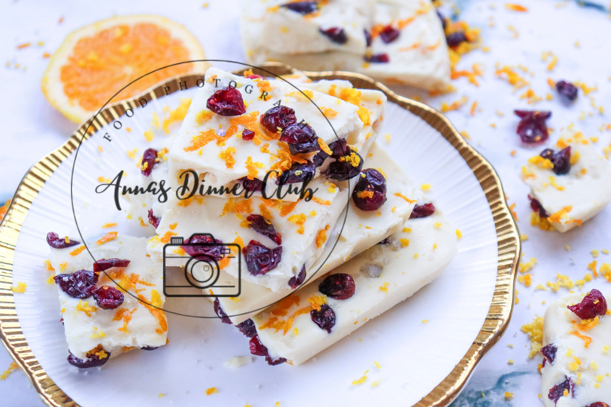 White chocolate cranberry bark  - semi exclusive set 1