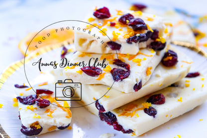 White chocolate cranberry bark  - semi exclusive set 1