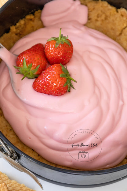 Strawberry no bake cheesecake PLR set