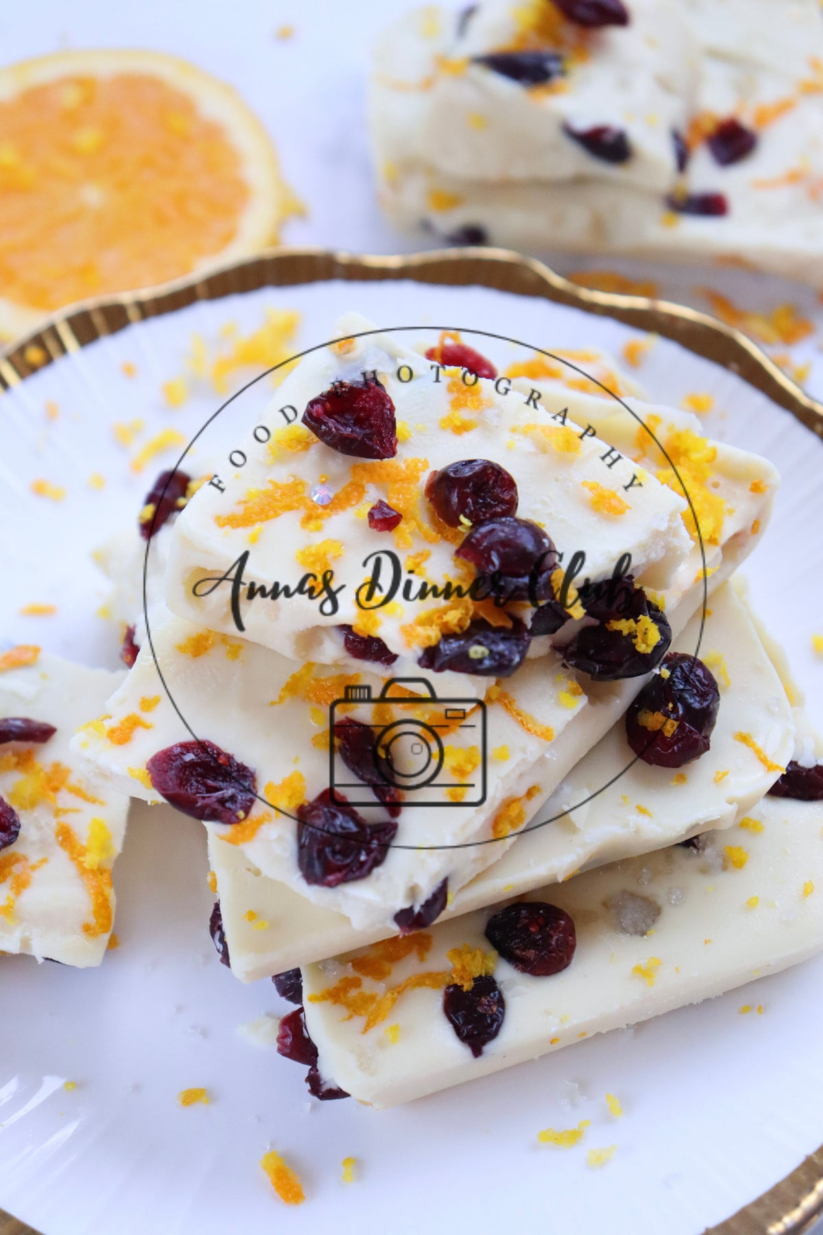 White chocolate cranberry bark  - semi exclusive set 1