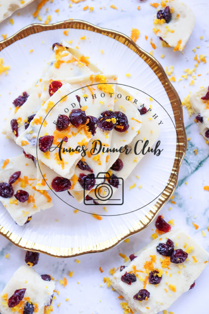 White chocolate cranberry bark  - semi exclusive set 1