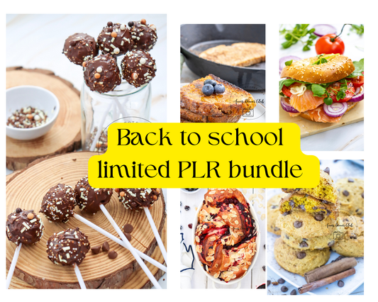 Back to school bundle 5 recipes - limited PLR set