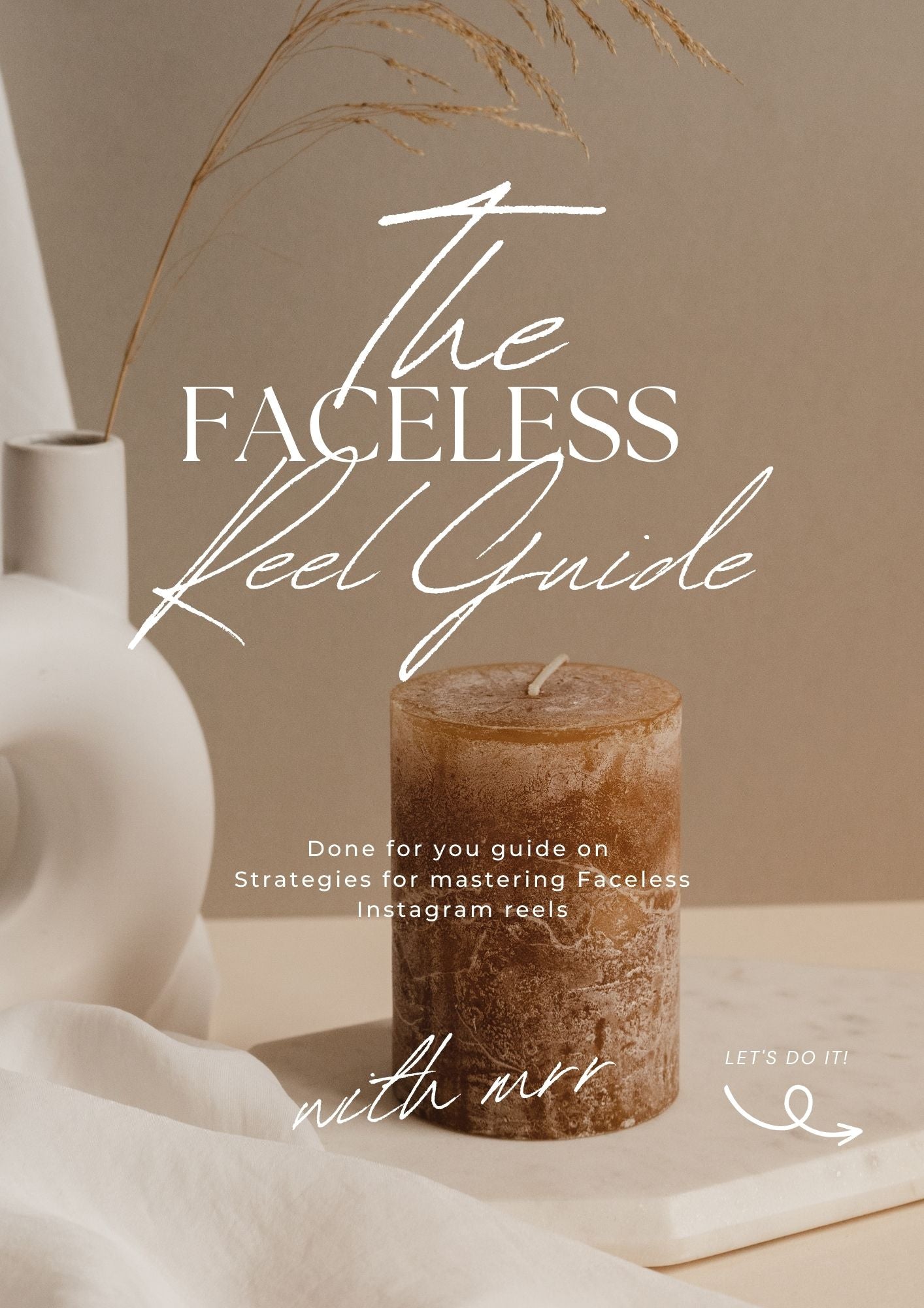 Faceless Reel Guide PLR MRR Canva editable