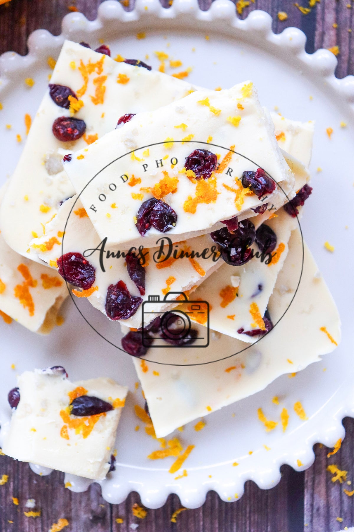 White chocolate cranberry bark  - semi exclusive set 3