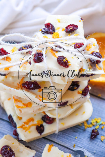 White chocolate cranberry bark  - semi exclusive set 6