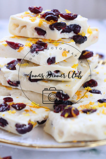 White chocolate cranberry bark  - semi exclusive set 1