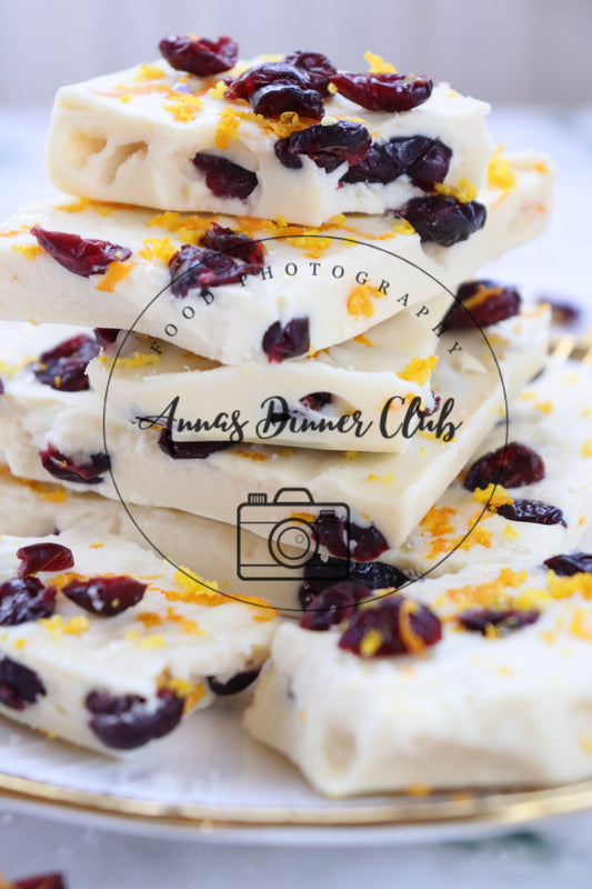 White chocolate cranberry bark  - semi exclusive set 1