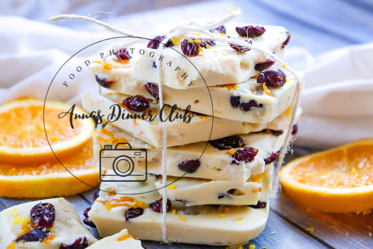 White chocolate cranberry bark  - semi exclusive set 6