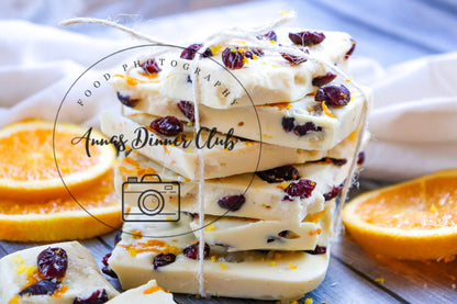 White chocolate cranberry bark  - semi exclusive set 6