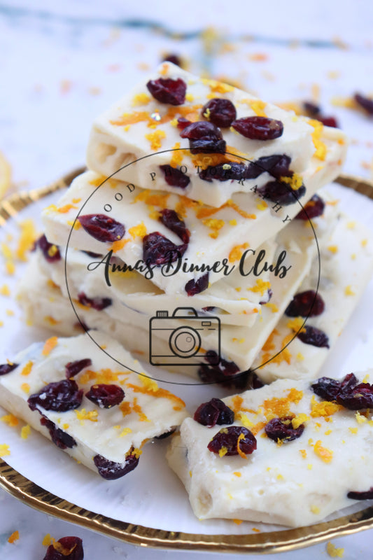 White chocolate cranberry bark  - semi exclusive set 1