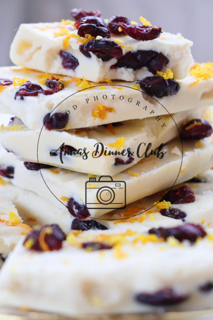 White chocolate cranberry bark  - semi exclusive set 1