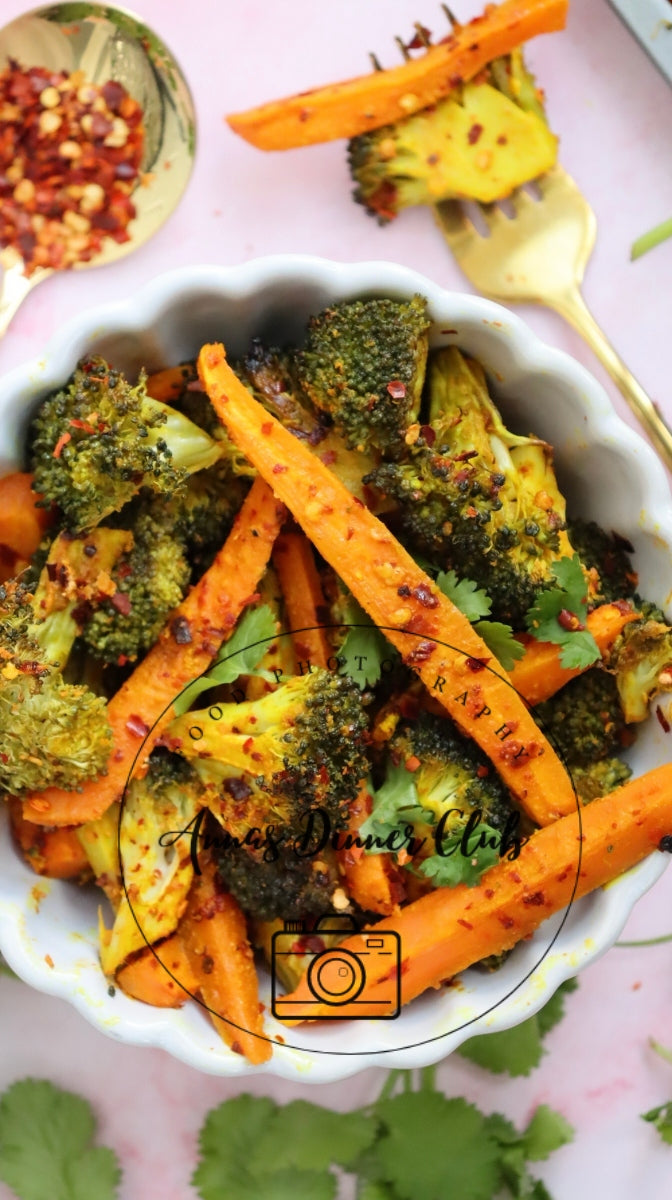 Roasted broccoli and carrots semi exclusive - set 2