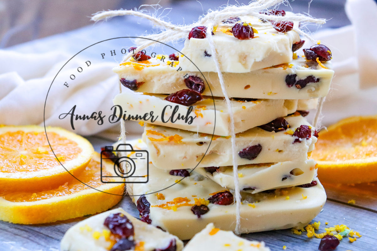 White chocolate cranberry bark  - semi exclusive set 6