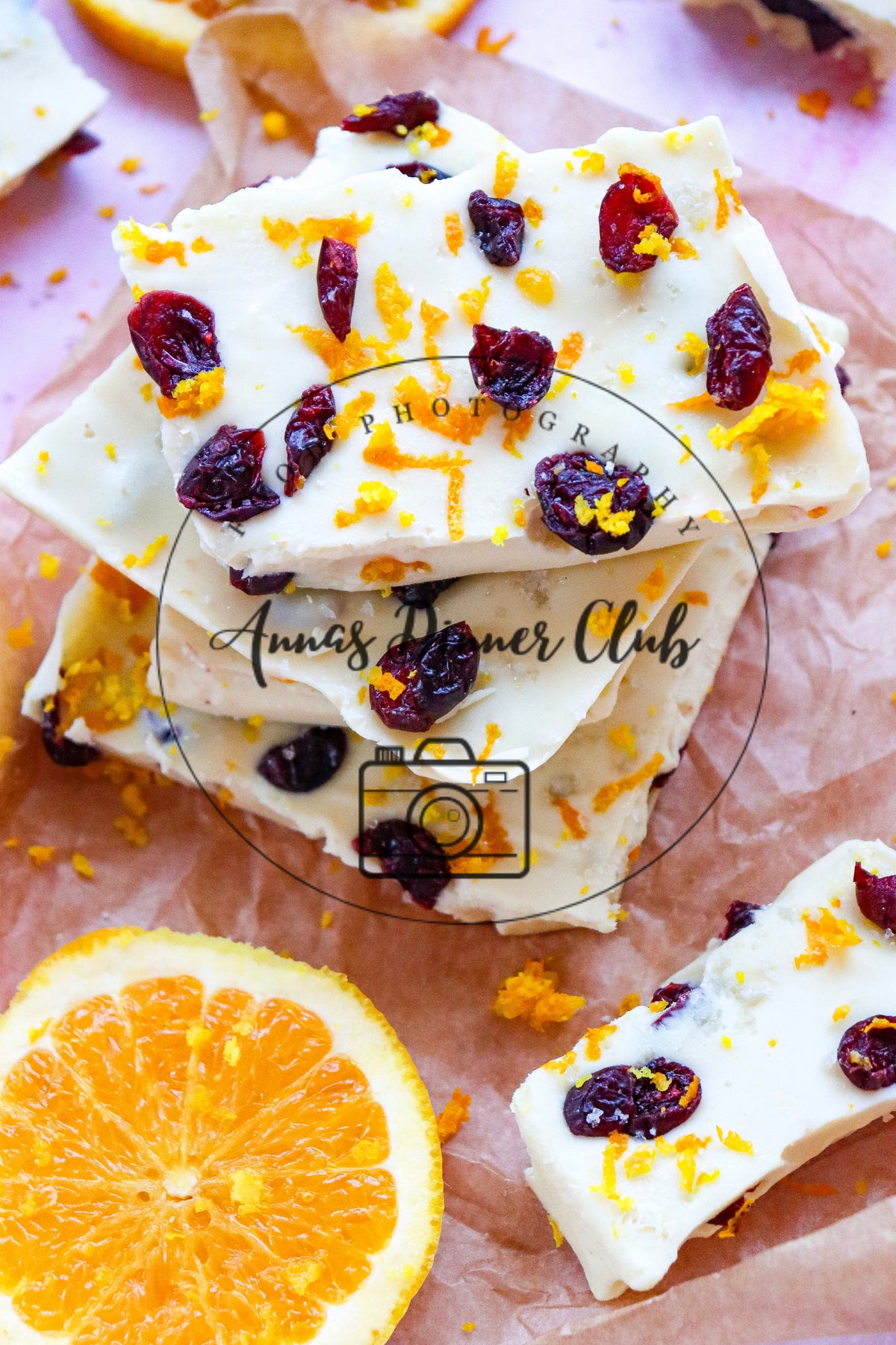 White chocolate cranberry bark  - semi exclusive set 2
