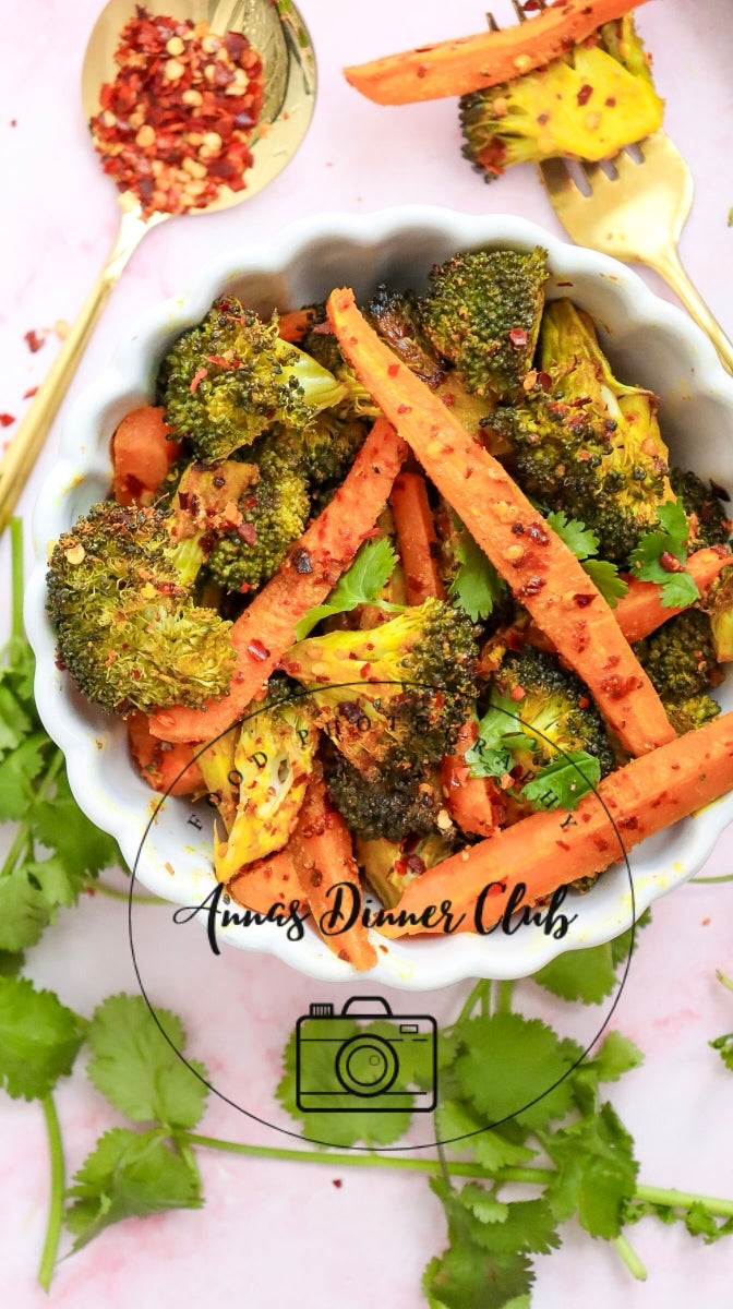 Roasted broccoli and carrots semi exclusive - set 2