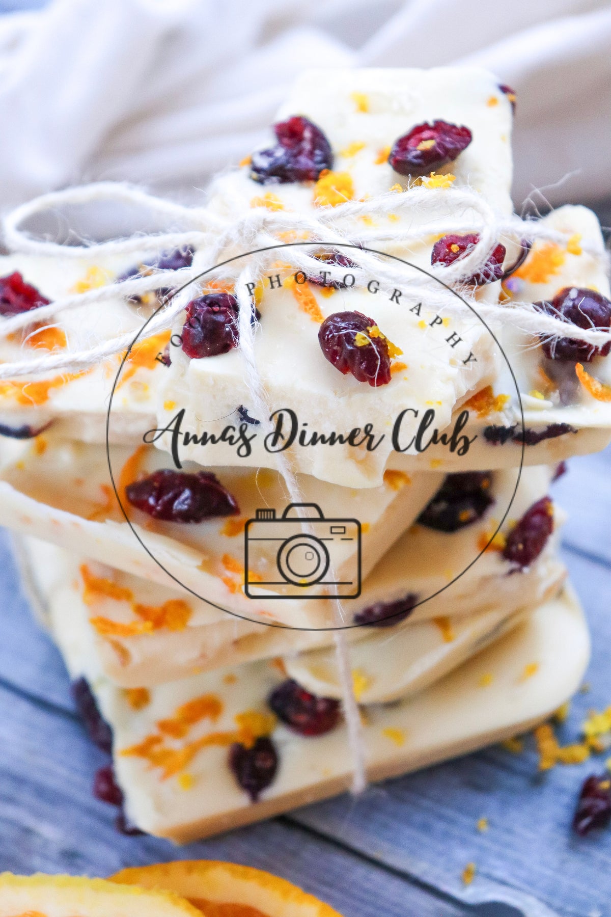 White chocolate cranberry bark  - semi exclusive set 6