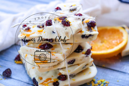 White chocolate cranberry bark  - semi exclusive set 6
