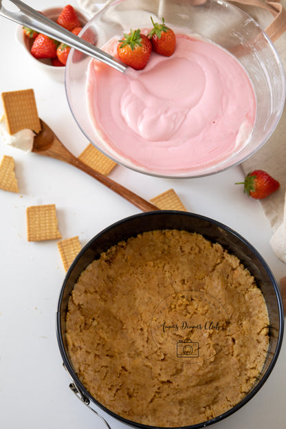 Strawberry no bake cheesecake PLR set