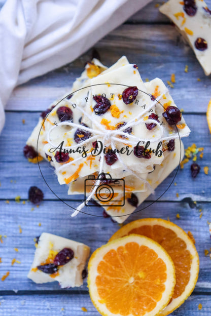 White chocolate cranberry bark  - semi exclusive set 6